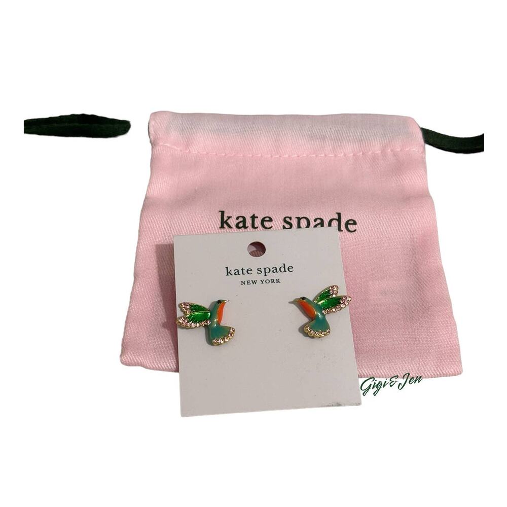 Kate Spade New York Scenic Route Hummingbird Stud Earrings H